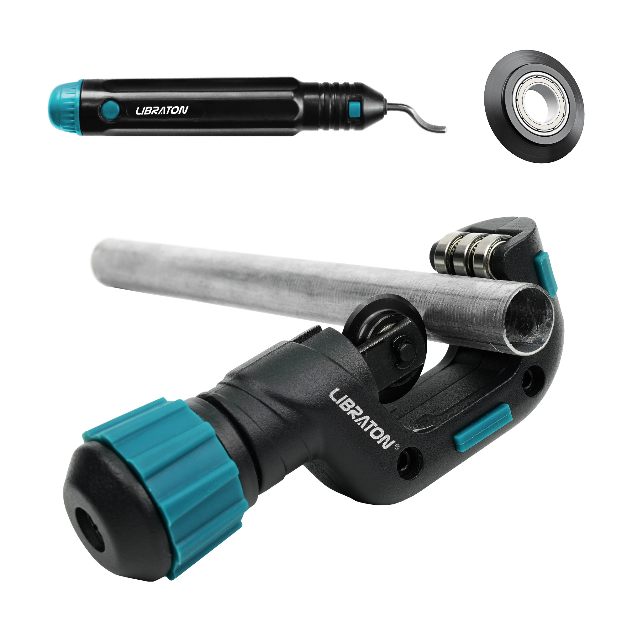 Pipe Cutter Ratchet - قاطع أنابيب LIBRATON مع شفرة وأداة