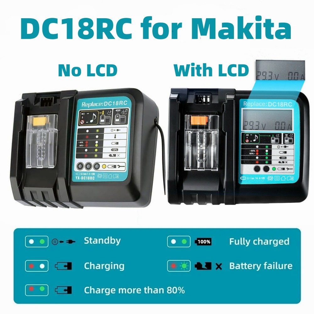 Makita Drill Hp1640 - شاحن بطارية ليثيوم أيون DC18RC 3