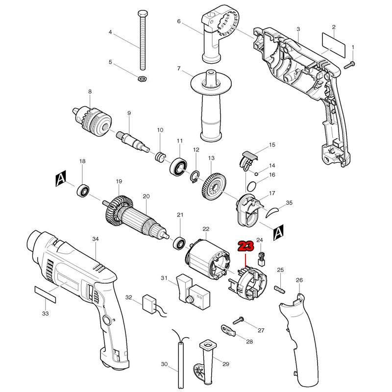 حامل فرشاة استبدال لماكيتا HP  - مراجعة Makita Drill Hp1640 وسعره