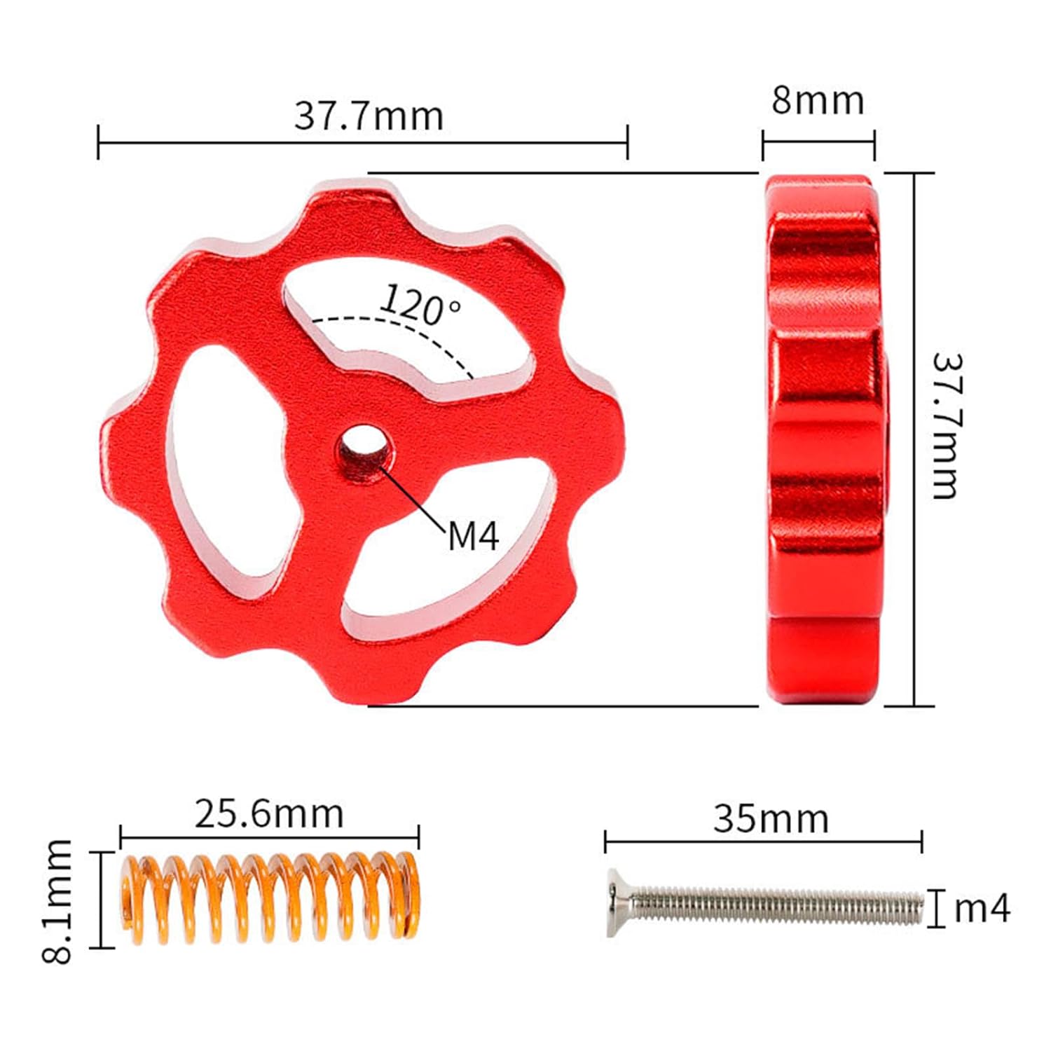 صواميل تسوية معدنية من كرياليت - مراجعة Creality Printer Ender 3 وسعره