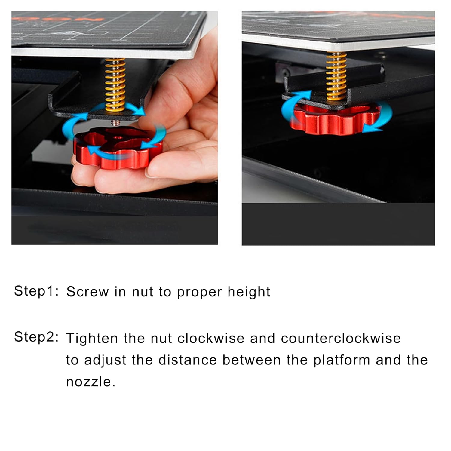 صواميل تسوية معدنية من كرياليت - مراجعة Creality Printer Ender 3 وسعره