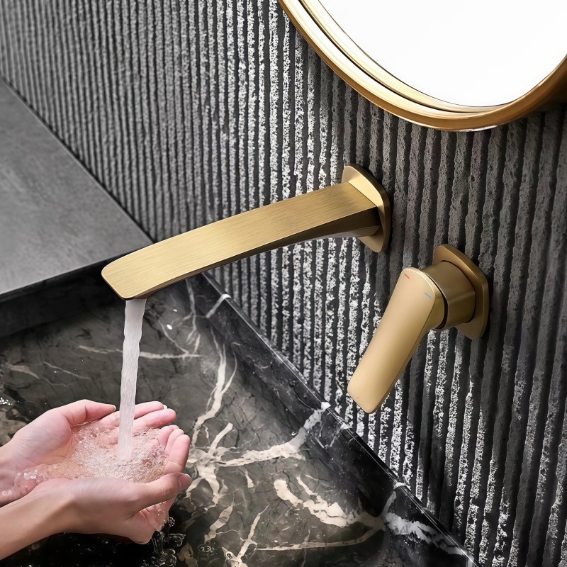 خلاط حوض حمام ذهبي مخفي بقلب م - مراجعة Basin Mixer Cartridge وسعره