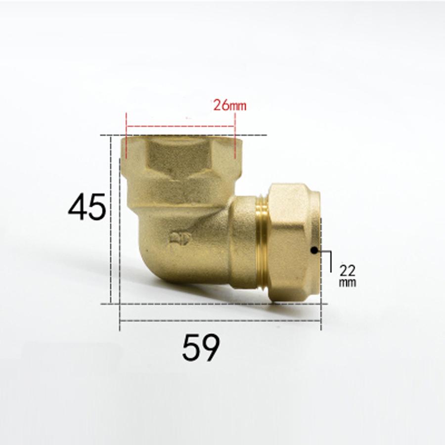 صالح أنبوب OD 22 مللي متر x 3/ - مراجعة Compression Fitting Brass وسعره