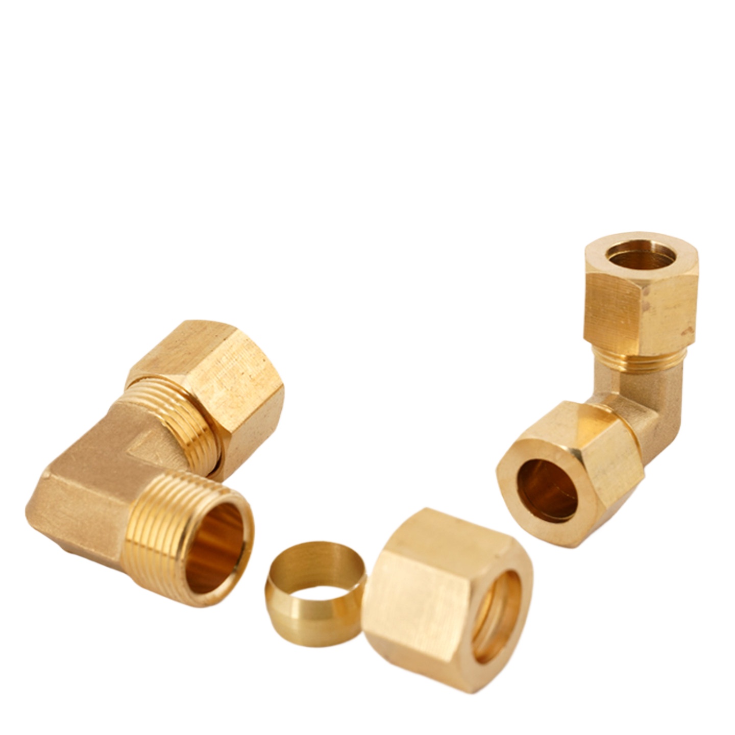 وصلة أنبوب نحاسية بزاوية 90 در - مراجعة Compression Fitting Brass وسعره