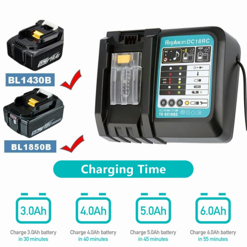 شاحن بطارية ليثيوم أيون DC18RC - مراجعة Makita Drill Hp1640 وسعره