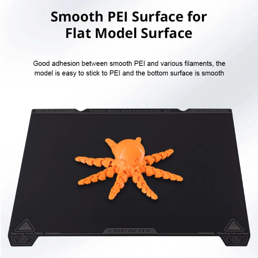 Creality Smooth PEI Build Plat - مراجعة Creality Printer Ender 3 V3 وسعره