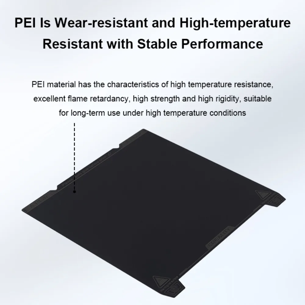 Creality Smooth PEI Build Plat - مراجعة Creality Printer Ender 3 V3 وسعره