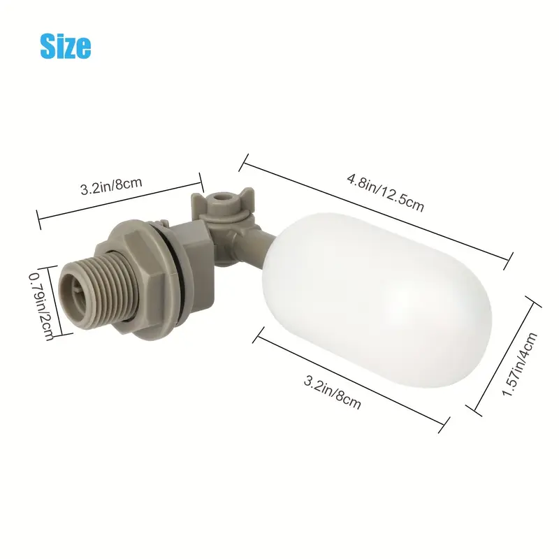 4 قطعة الماشية المزرعة البلاست - مراجعة Float Ball Valve وسعره