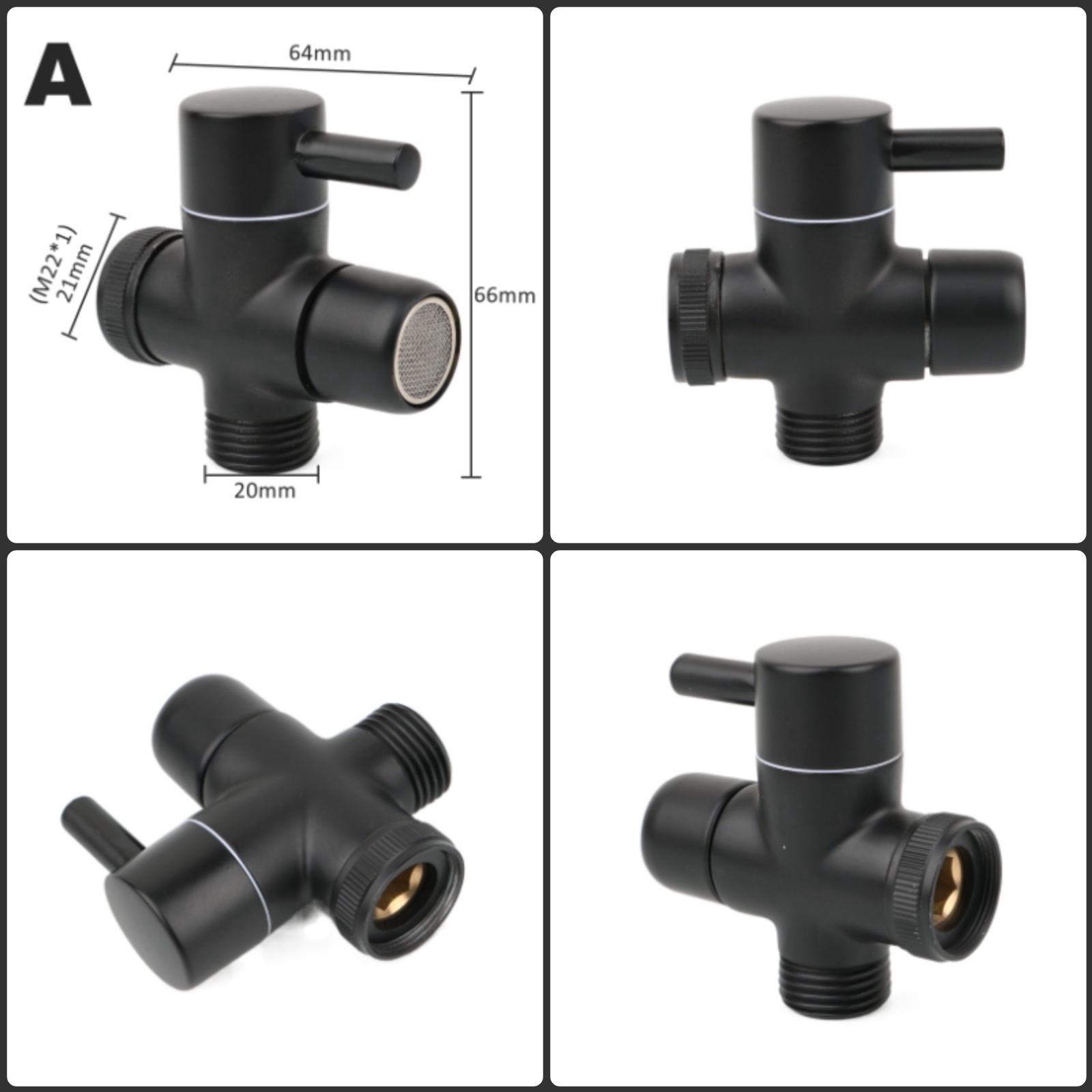 أسود النحاس دش الذراع محول G1/ - مراجعة Shower Valve Cartridge وسعره
