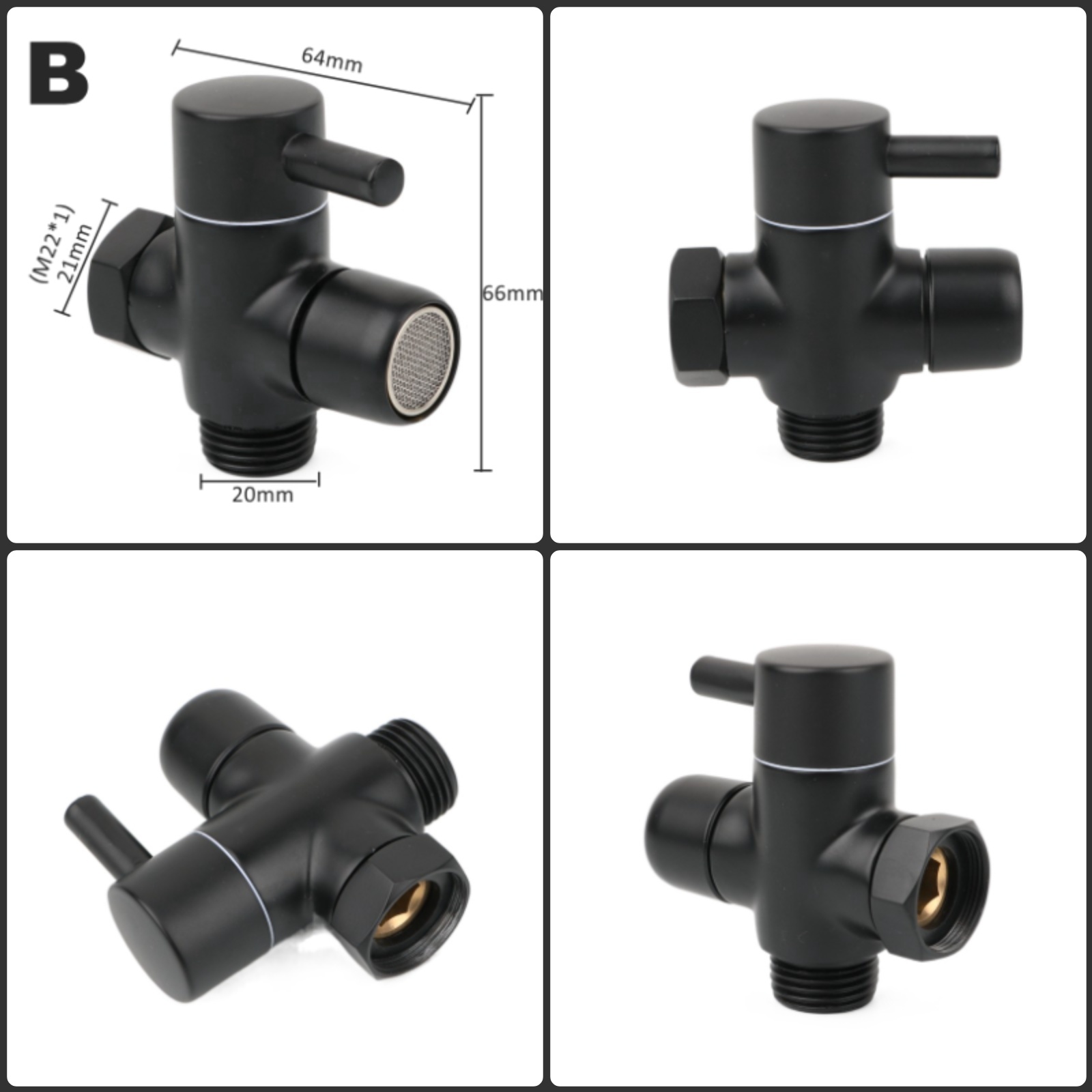 أسود النحاس دش الذراع محول G1/ - مراجعة Shower Valve Cartridge وسعره