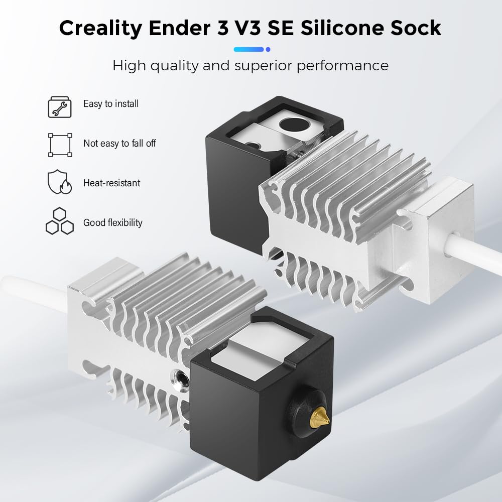 جورب سيليكون Creality Ender 3  - مراجعة Creality Printer Ender 3 V3 وسعره