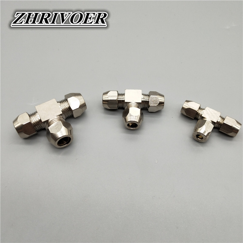 1 قطعة تركيبات تعمل بالهواء ال - مراجعة Compression Fitting Brass وسعره
