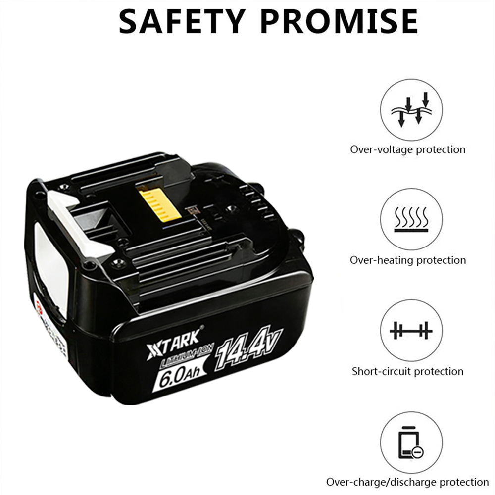 بطارية ليثيوم أيون 14.4 فولت 6 - مراجعة Makita Drill Hp1640 وسعره